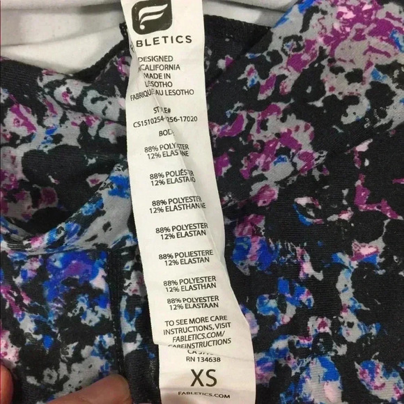 Fabletics Cropped Athletic Leggings - Picture 4 of 5